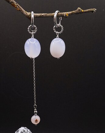 Kolczyki Chalcedon, Unique