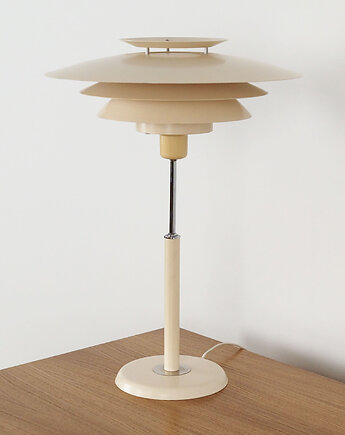 Lampa biurkowa, duński design, lata 70, produkcja: Dania, Przetwory design