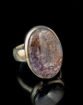 Pierścionek baśniowy iolite & sunstone, Pracownia Neores