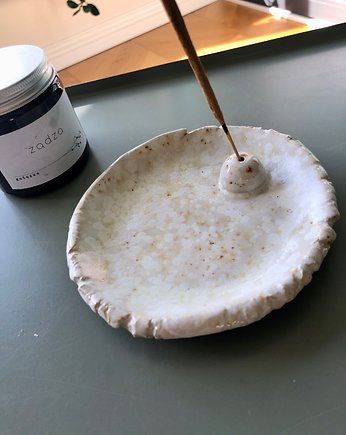 Ceramiczna podstawka pod kadzidełko, Makatka Polka Ceramiczna