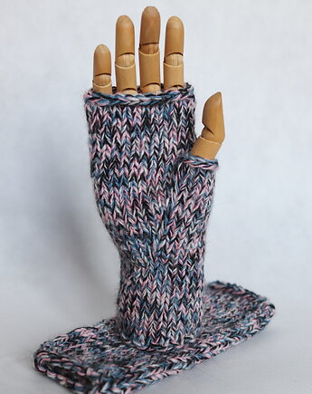 Mitenki Amanda-bezszwowe rękawiczki bez palców z krótkim kciukiem, RękaProduction