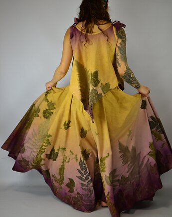 Barwiona Roślinami Spódnica "Inspiracja", Zielekada