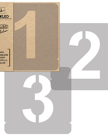 Szablon malarski  // 70 mm  // Modern Sans Cyfry, Szablony Nakleo