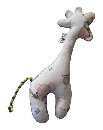 Żyrafa Tiny Price grzechotka z bawełny, aab creative
