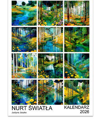 Kalendarz 2026 Nurt Światła 15x21 cm, JBJart Justyna Jaszke
