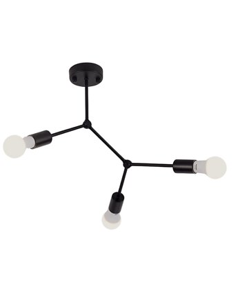 Lampa wisząca zwis żyrandol lampa na sufit czarna LED E27, VOLTA LIGHT
