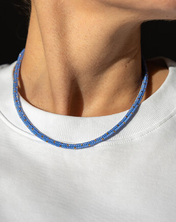 Kolorowy, ręcznie tkany naszyjnik Miyuki, blackdragonfly