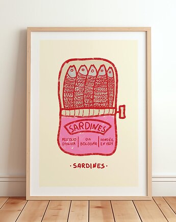 Grafika z sardynkami SARDINES, Harvest Maison