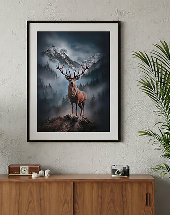 Plakat Jeleń 30x40 cm, Droga wolna