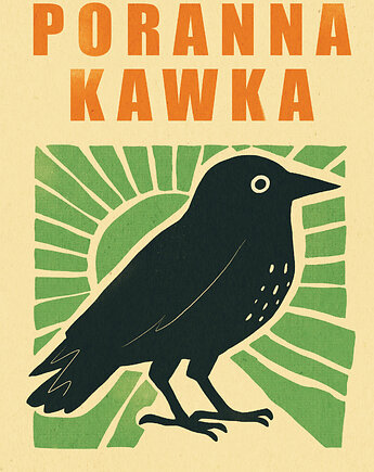 Plakat  Poranna kawka, MUKI design