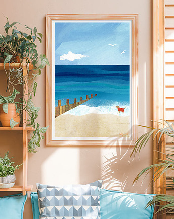 W morskich falach - plakat 50x70 cm, minimalmill