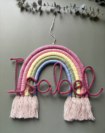 Tęcza dekoracyjna z imieniem do pokoju dla dziecka, renartgifts