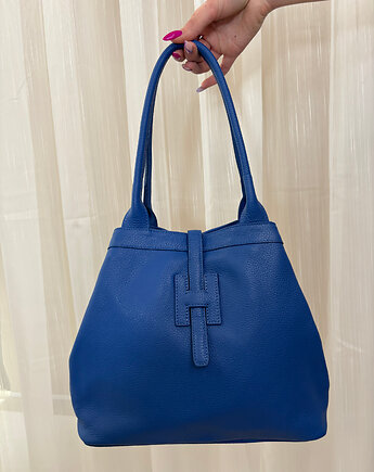 Skórzana torba Beatrice Blu, SOLO moda