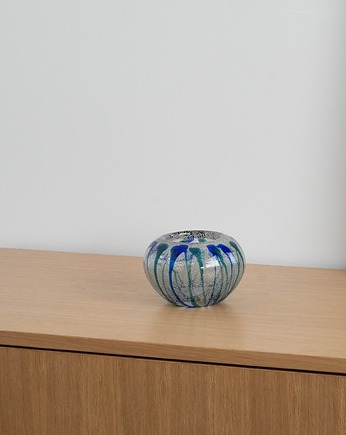 Wazon szklany, duński design, lata 70, produkcja: Dania, Przetwory design