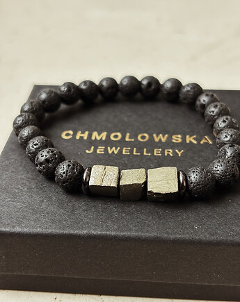 Bransoletka Męska Piryt, Chmolowska Jewellery