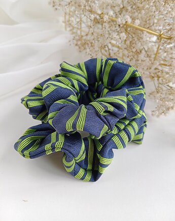 Jedwabne scrunchie, gumka do włosów, upcykling - zestaw, Tullale
