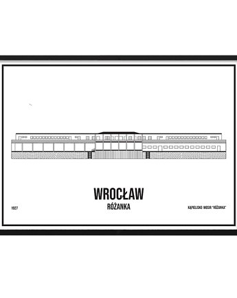 Plakat Wrocław - Różanka - sitodruk, Pracownia Witryna