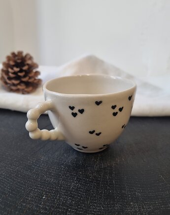 Filiżanka ceramiczna SERDUSZKA, krusz art