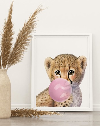 Plakat Gepard z gumą balonową P114, TamTamTu
