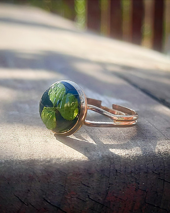 Pierścionek z koniczyną, Figa handmade accessories