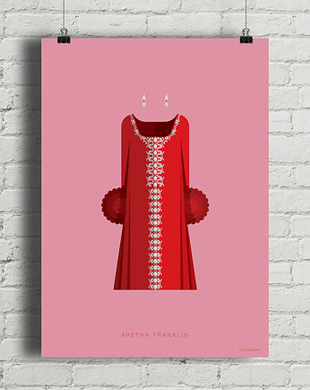 Plakat Aretha Franklin, minimalmill