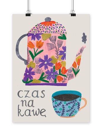 Plakat  Czas na Kawę, LOVE POLAND DESIGN