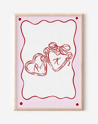 Plakat  ślubny - personalizowany, Mint In Paper