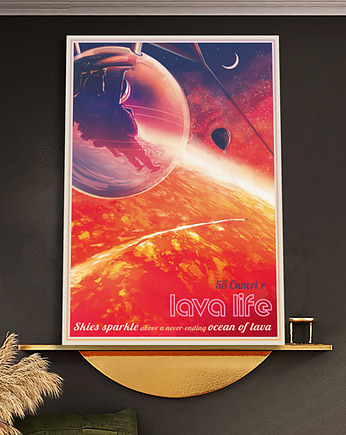 Planeta 55 Cancri e - plakat 50x70 cm NASA, minimalmill