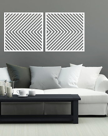 3D DEKORACYJNE PANELE GEOMETRYCZNE, MINIMALISTYCZNA DEKORACJA ŚCIENNA, BIAŁY, ORNAMENTI