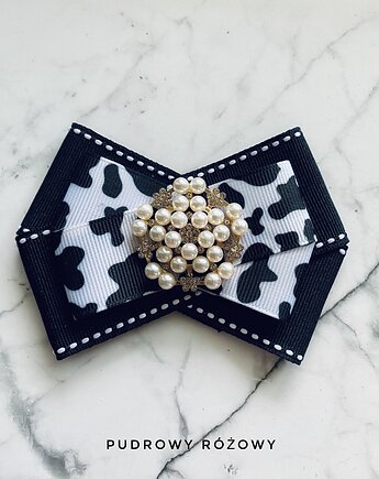 Black & White Brosza   z perłami  NEW