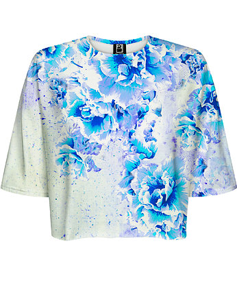 DR.CROW T-shirt Krótki CROP Beautiful Flowers, DrCrow