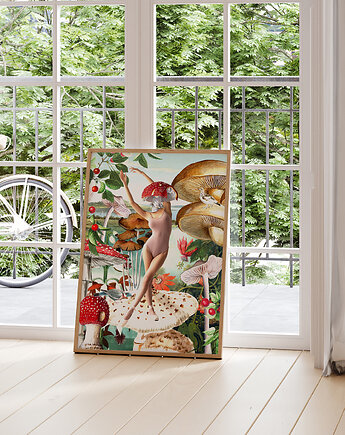 Plakat - Leśne szepty, hint of time collage studio