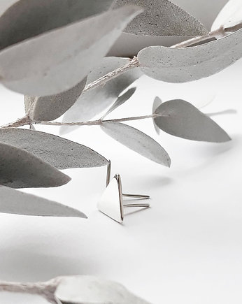 Kolczyki ze srebra, Triangle //  MaM.jewellery, MaMjewellery
