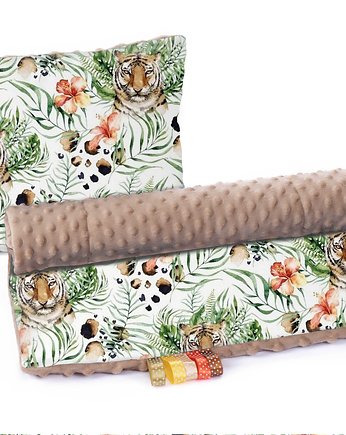 Komplet Kocyk Minky 75x100cm z poduszką  n027, Baby Love Decor