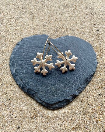 Kolczyki Śnieżynki perłowe, Megan Little Things