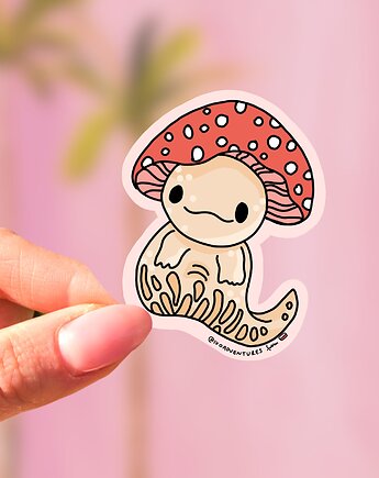 Naklejka Grzybek Axolotl, IvoAdventures