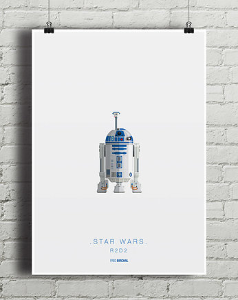 Star Wars - R2D2 - plakat 50x70 cm, minimalmill