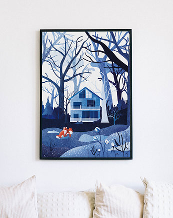 Plakat "Zimowe lisy" B2, My Own Freckle