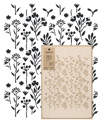 Szablon malarski wielokrotny powtarzalny // WILDFLOWERS BOUQUET, Szablony Nakleo