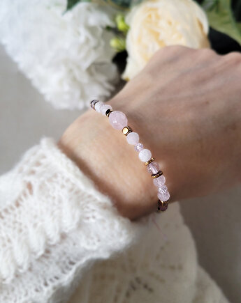 KOZIOROŻEC- z kwarcem różowym Zodiakalna bransoletka, Seylla pracownia