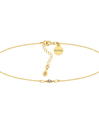 Złoty choker z kryształami SWAROVSKI® CRYSTAL, SOTHO