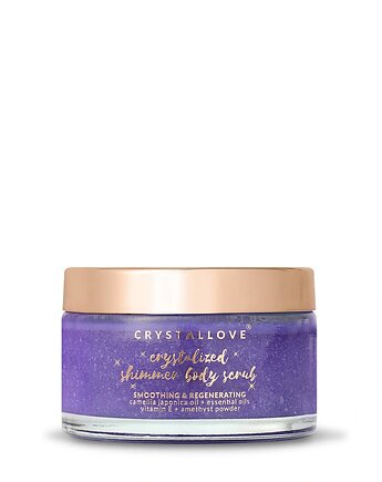 CRYSTALLOVE Amethyst Shimmer Body Scrub - peeling do ciała z ametystem, CRYSTALLOVE