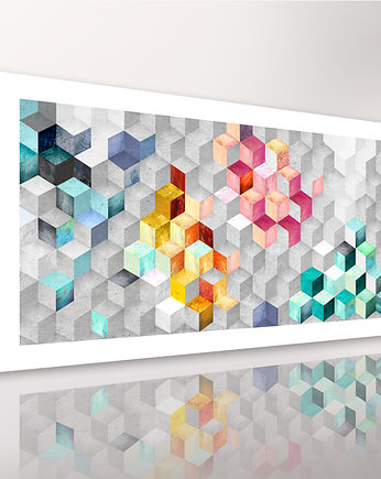 OBRAZ NA PŁÓTNIE - ABSTRAKCJA - 120x60cm, LUdesign gallery