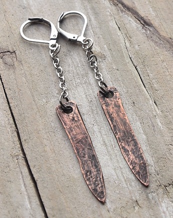 Kolczyki z kutej, oksydowanej miedzi /67/, Galeriai