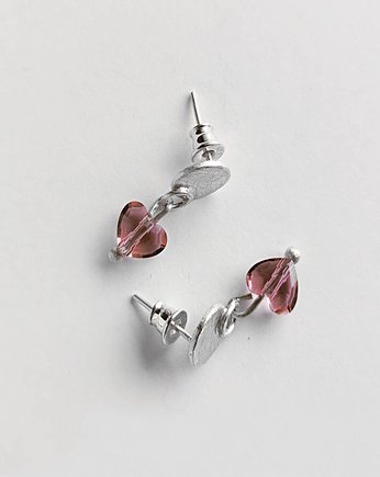 Kolczyki serduszko, Katarzyna Kaminska ART