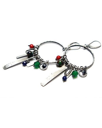 Kolczyki srebrne Indian summer vol. 4, Katia i krokodyl