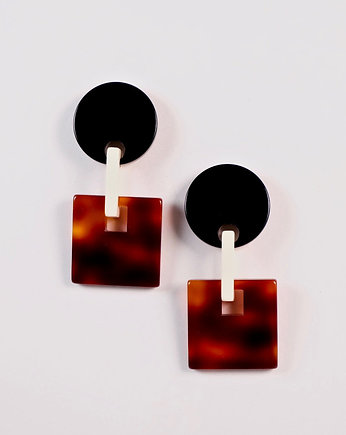 Kolczyki Margot w kolorze Dark Tortoise, NINIcoJewelry