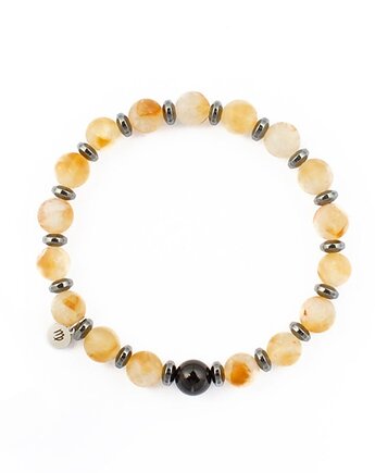 Męska bransoletka zodiakalna - Panna - odwaga i dobrobyt I S, Kulka Bransoletki