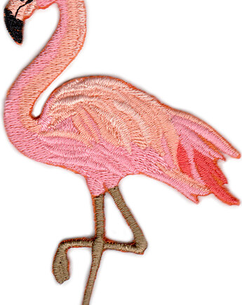 Naszywka naprasowanka FLAMING termo haft dla dzieci 6,3x9,8cm, Wyszywane