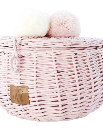 Wiklinowa szkatułka - mała  BRUDNY RÓŻ, Lilushop